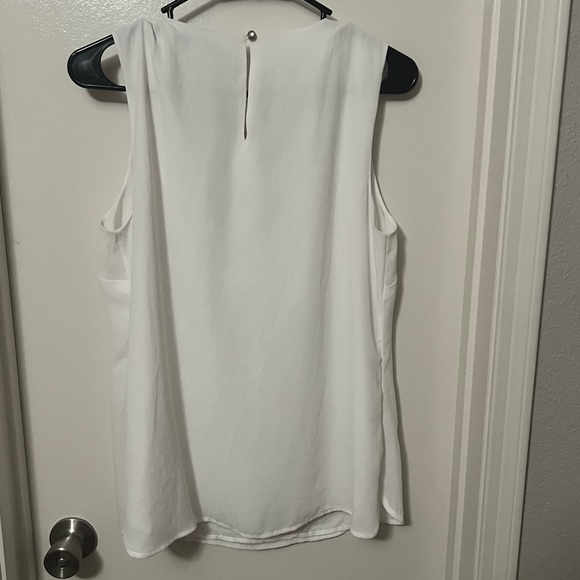 Banana Republic White Beaded Tank - Picture 2 of 4